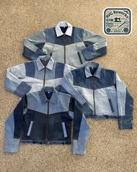 Veste courte en denim recyclé