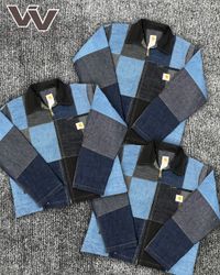 Carhartt reworked style denim patchwork Detroit ja..