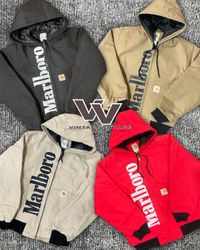 Carhartt x Marlboro reworked style mix colour acti..