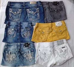 CR5871  UPCYCLED Miss Me Skirts & Shorts