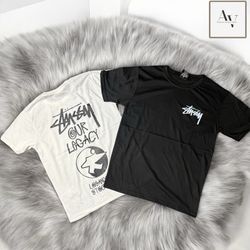 Stussy reworkstyle ourlegacy t-shirt noir et blanc