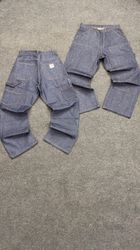 Carhartt Dark Blue Raw Denim Double Knee Rework St..