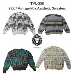 Y2K / Vintage Mix Aesthetic Sweaters (TVL-258)