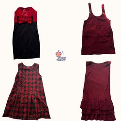 Burgundy Bite Y2K Mini Dress(DR-055)