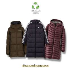 Manteau long rembourré de marque