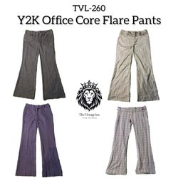Y2K Office Core Flare Pants (TVL-260)
