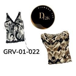 Blouse d'été à manches courtes légère Y2K (GRV-01-..