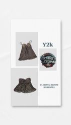 Tops Babydoll Flirting Bloom Y2K