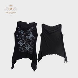 Y2K Gothic Girls Sexy Blouses