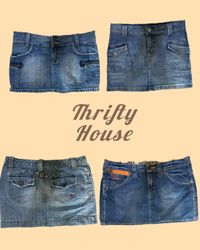 Jupes mini en denim Y2k(TH/068)