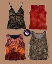 Y2K Burnt Brown Tops ft Dolce and Gabbana (M-964)