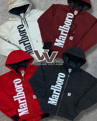 Carhartt x Marlboro reworked style mix colour acti..