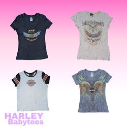 Y2k Harley Davidson baby tees