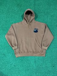 Rework style brodé 8ball stussy hoodie moutarde