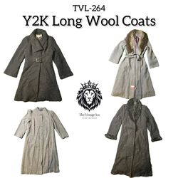Y2K ロングウールコート (TVL-264)
