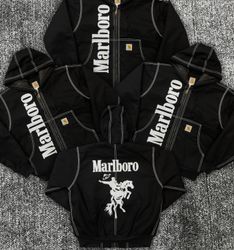 Black carharttrework style marlbolo hooded jacket