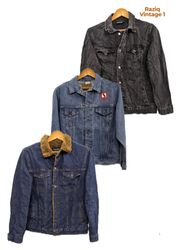 💥 RV1709 Jaquetas de Denim para Homens