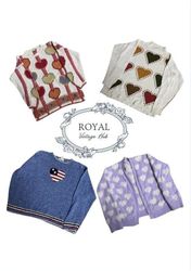 Vintage / Y2K Embroided Valentine Knit