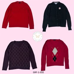 Y2K Tommy Hilfiger Strickpullover – Retro Preppy S..