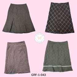 Y2K Wool Mini Skirt – Vintage Preppy Winter Style ..