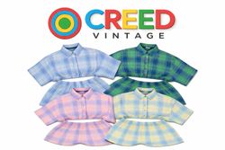 CR1115 アップサイクル クロップシャツ＆ショートセット