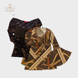 Y2Kセクシー長袖ブラウス