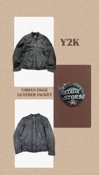 Y2Kアーバンエッジレザージャケット