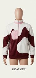 Fs-66 Upcycled sweater with nike sweatshirt