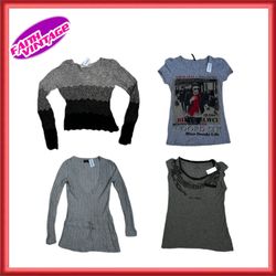 Retro Grey Amature Tops Bundle (FV-340)