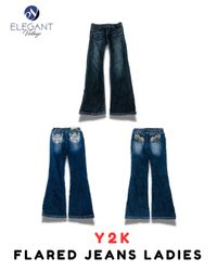 Y2Kフレアジーンズ レディース - EV1933