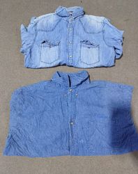 Chemises en denim à boutons sans marque