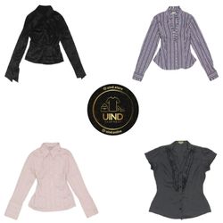 Y2K Corporate Baddie Office Shirts