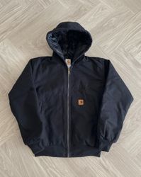 Carhartt rework style black hooded jackets
