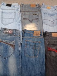 HD1299 Men Baggy Designer Jeans