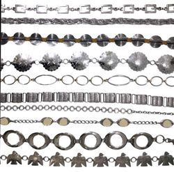 Cinture in argento a catena Y2K