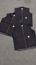 「CARHARTT GILLET BLACK REWORK STYLE」