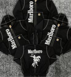 「Carhartt X Marlboro (ホワイトステッチ) アクティブリワークスタイルジャケット..
