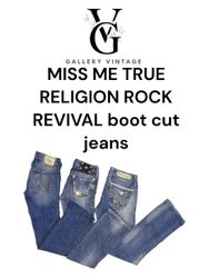 MISS ME TRUE RELIGION ROCK REVIVAL BOOT CUT JEANS