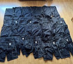 Shorts neri in stile rework Carhartt