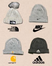 Mix brand beanies