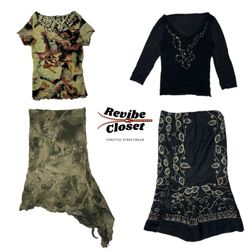 Y2K Paris Hilton Girl Poly Skirts & Long Sleeve To..