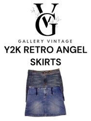 Y2K RETRO ANGEL SKIRTS