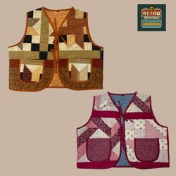 アップサイクルキルトジレ