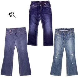 Y2K Paris Hilton Girl Denim  Flare Jeans RW-1443