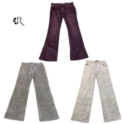 Y2K Unique Flare Corduroy Pant RW-1447