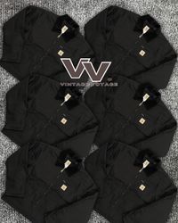 Veste Detroit noire Carhartt retravaillée #12126