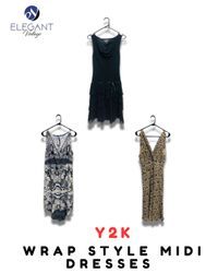 Y2K Warp Style Midi Dresses - EV1965