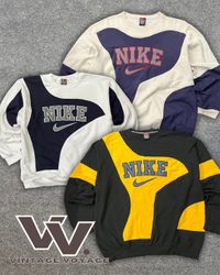 Nike retravaillé style sweat-shirts patchwork #121..