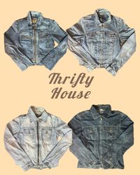 Retro; Y2k Giacche di Jeans Zip Up(TH/083)