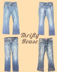 Y2k Unique Denim Jeans(TH/086)